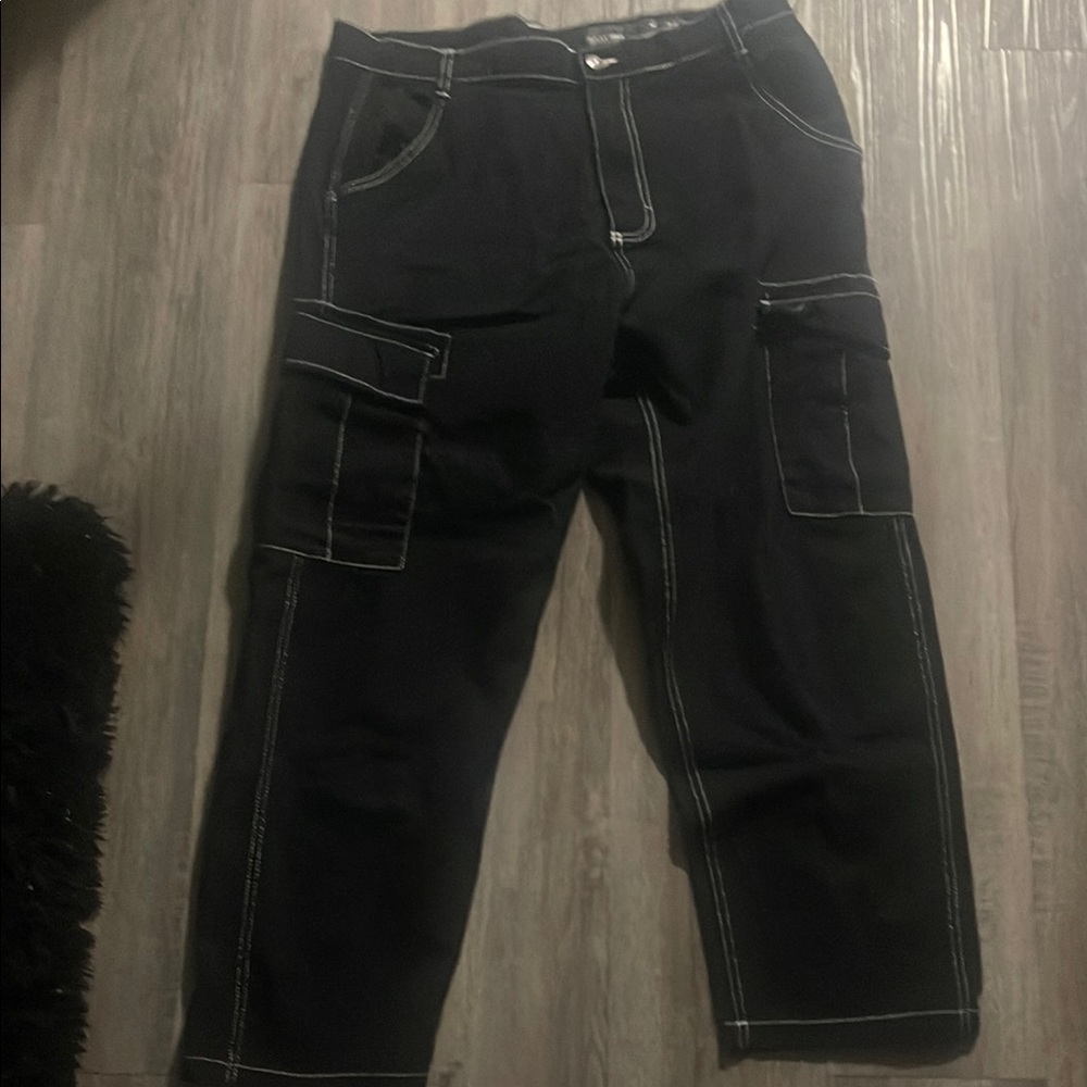 Men's Black Cargo Pants